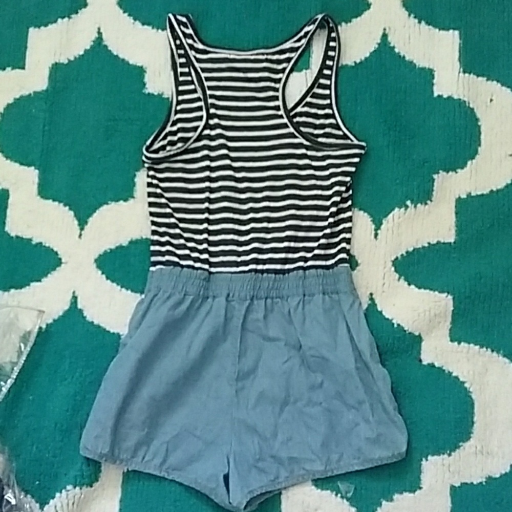 Striped Romper - Picture 2 of 2